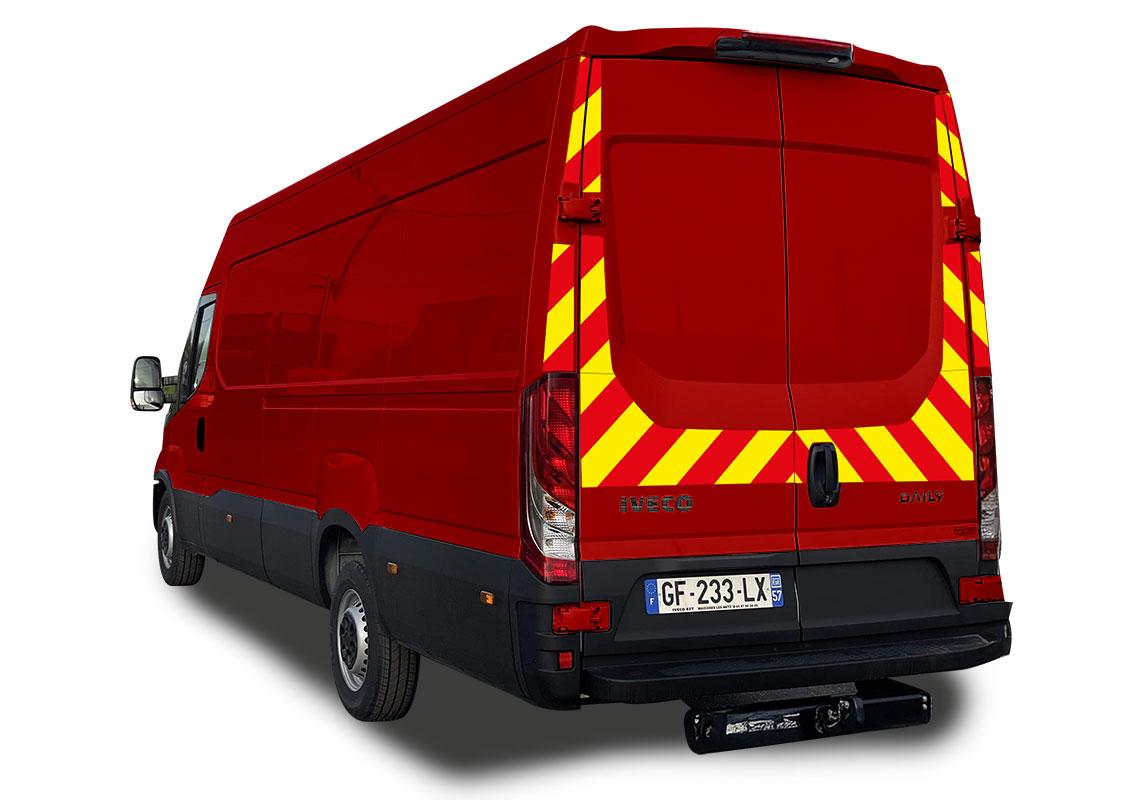 Kit de balisage prédécoupé POMPIER AVERY IVECO DAILY 2024